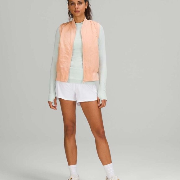 Lululemon Non-Stop Bomber Vest*Reversible in Bleached Apricot (Size 8) - Picture 5 of 12